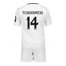 Real Madrid Aurelien Tchouameni #14 Hemmatröja Barn 2024-25 Kortärmad (+ Korta byxor)